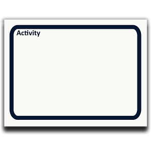 Icon Activity as sticky notes for process analysis symbols